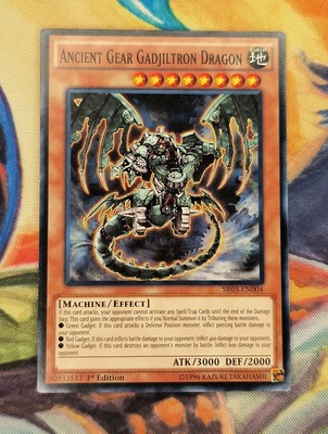 Ancient Gear Gadjiltron Dragon SR03-EN004: Machine Reactor 1st Edition-image