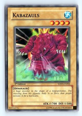 Yu-Gi-Uh Kabazauls #SD09-EN002 Structure Deck: Dinosaur's Rage tcg LP-image
