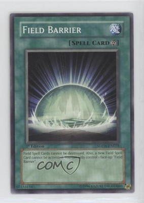 2008 Yu-Gi-Oh! Zombie World Structure Deck 1st Edition Field Barrier 0ms5-image