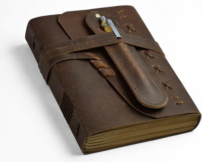 Leather Journal Notebook for Men & Women Daily Vintage Leather Bound Journal-image