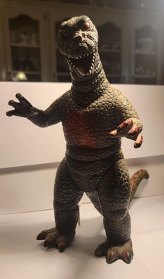 Vintage Dor Mei Godzilla 14” Action Figure Green Red Belly Hong Kong-image