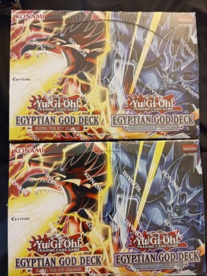 Yu-Gi-Oh! Egyptian God Deck Display 8 Decks Brand New Sealed 1st Edition x2-image