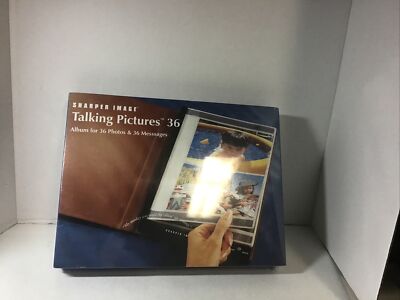 Sharper Image Talking Pictures 36 Family Photo Album (36 Photos & 36 Messages)-image