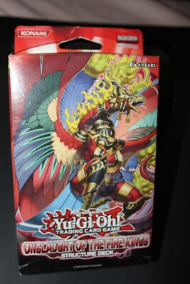 YU GI OH English 1st Edition ONSLAUGHT OF THE FIRE KINGS NEW Structure Deck-image
