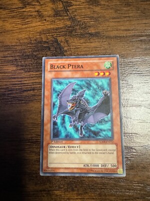 Yu-Gi-Oh! Black Ptera SD09-EN012 Structure Deck: Dinosaur's Rage 1st Edition-image