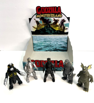 Super7 ReAction Godzilla Monster Island RARE Chase COMPLETE SET Case Box ☄️🦖💥-image