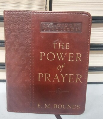 Brown Faux Leather The Power of Prayer: One-Minute Devotions by E. M. Bounds-image