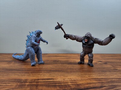 Godzilla vs Kong Monsterverse Lot of 2 Action Figures Playmates -image