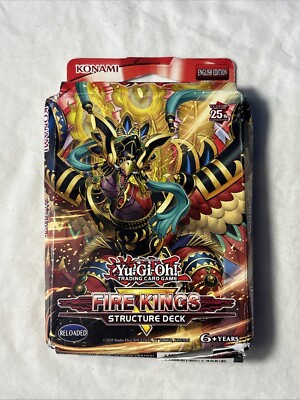 YUGIOH 1ST ED FIRE KINGS STRUCTURE DECK FACTORY SEALED NEW-image