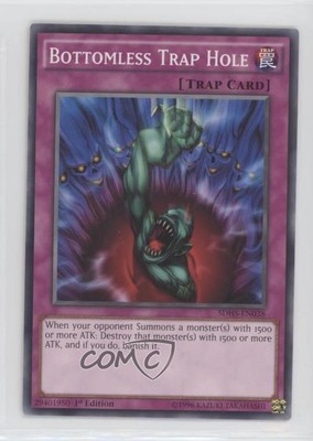2015 Yu-Gi-Oh! HERO Strike Structure Deck 1st Edition Bottomless Trap Hole 0kb5-image