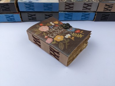 Vintage Leather bound Journal Antique Handmade Paper Notebook Diary Sketchbook-image