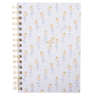 Graphique Pastel Floral 6 x 8 Spiral Hard Cover Journal w-image