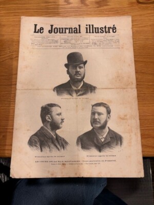 April 10, 1887 Le Journal Illustre; LA RUE MONTAIGNE TRIPLE MURDER Pranzini-image