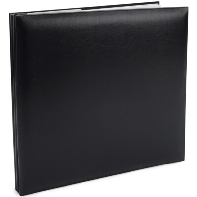 Pioneer Leatherette Postbound Album, 12-Inch-by-12-Inch, Black-image