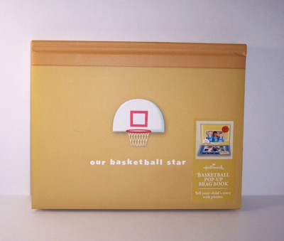 Hallmark Basketball Pop Up 9 Slip in 4 x 6 Photo Brag Memory Book New -image