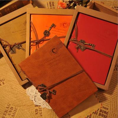 Retro Classic Notebook Vintage PU Leather Bound Notepad Note Journal Diary USA-image
