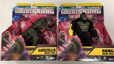 Godzilla X Kong The New Empire Godzilla Real Feel Action Figure Lot Of 2 In Hand-image