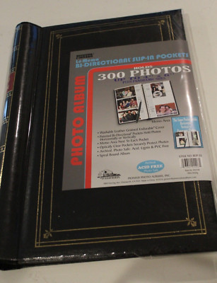 Photo Album Pioneer Bi-Directional Micro Static Memo 300 Pkt 100 Pg Black-image