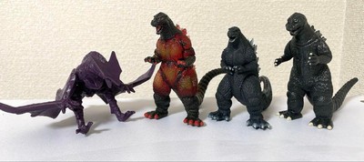 Rare Godzilla Figure Lot Soft Vinyl Burning Godzilla-image