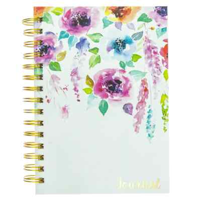 Graphique Hanging Flowers 6 x 8 Spiral Hard Cover Journal w-image