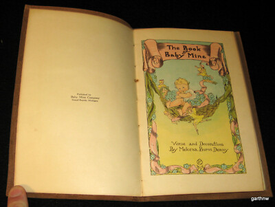 1931 BABY MINE MEMORY BOOK * GORGEOUS  ART * MELCENA BURNS DENNY * GRAND RAPIDS-image