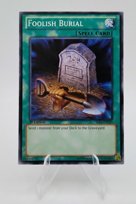 Foolish Burial 1st Edition SDLI-EN029 Structure Deck: Real... 2014 Yu-Gi-Oh Card-image