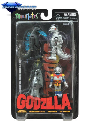 Diamond Select Toys Godzilla Minimates Series 2 Figure Set of 4 New and In Stock-image