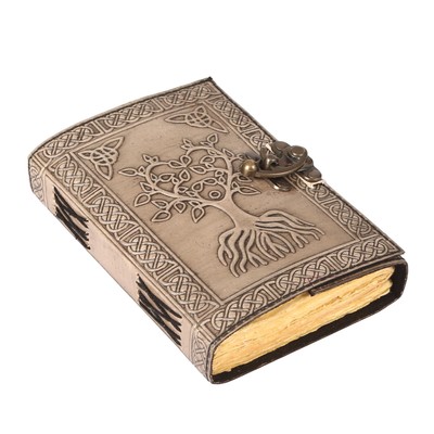 Leather Journals Handmade deckle edge Paper Vintage leather journal writing n...-image