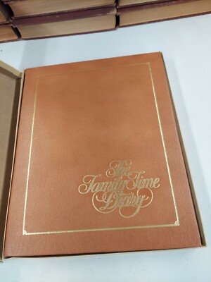 Vintage Leatherbound Family Time Diary For Scrapbooking, New-image
