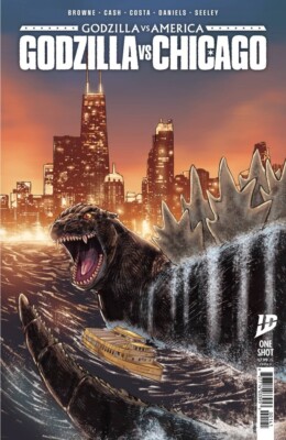 Godzilla Vs. America: Chicago Cover A 2nd Printing Seeley Cover Variant 4/23 IDW-image