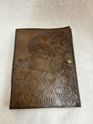 Leather Or Hide Peacock Journal-image