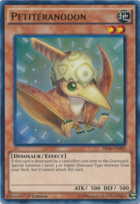 Yugioh! LP Petiteranodon - SR04-EN000 - Ultra Rare - 1st Edition Lightly Played,-image