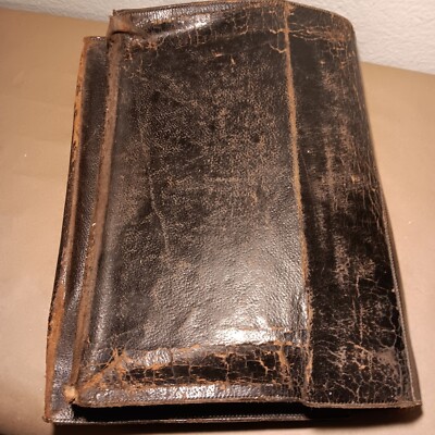 Leather bound journal , Vintage music sheets, materials, Collage/Art Projects-image