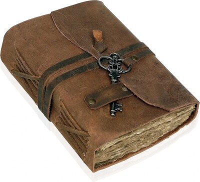 Vintage leather Bound Journal Antique Notebook, Diary, Sketchbook-image