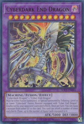 Yu-Gi-Oh Card - SDCS-EN044 - CYBERDARK END DRAGON (ultra rare holo) - NM-image