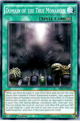 Yu-Gi-Oh! - Domain of the True Monarchs  (SR01-EN024) - Structure Deck Emperor o-image