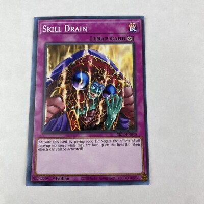 yugioh Skill Drain Sr-13-en040 Dark World 1st Edition Common-image