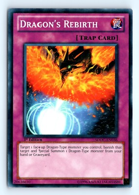 Yu-Gi-Oh Dragon's Rebirth #SDDC-EN036 Structure Deck: Dragons Collide tcg LP-image