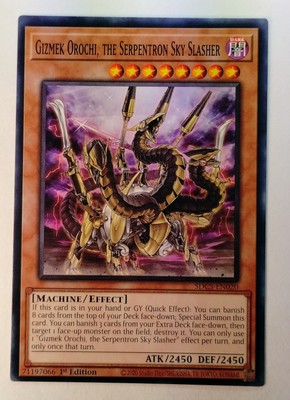 Yugioh Gizmek Orochi, the Serpentron Sky Slasher SDCS-EN020 1st Edition NM-image
