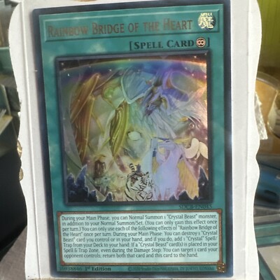 Yu-Gi-Oh! TCG Rainbow Bridge of the Heart Structure Deck Ultra Rare NM Holo-image