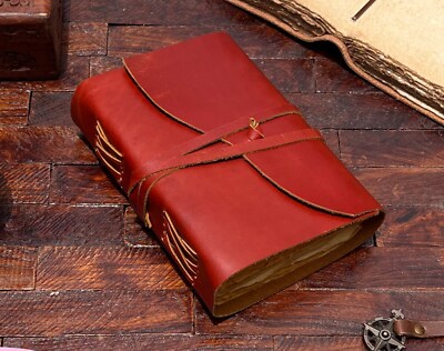 Handmade Grimoire Bound Travel Antique Leather Journal Diary For Unisex Adult-image