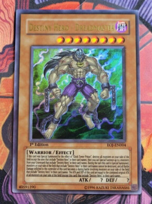 Destiny Hero - Dreadmaster EOJ-EN004 Ultra Rare 1st UDE	Yugioh Card English-image