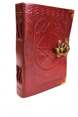Vintage Leather bound Journal Antique Handmade Paper Notebook Diary Sketchbook-image