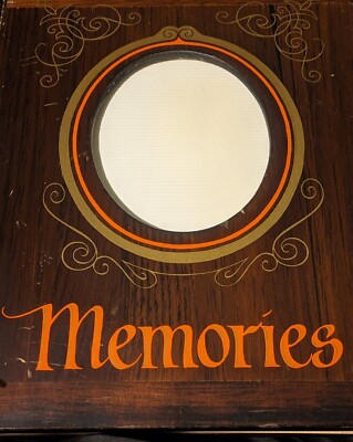 Vintage Wood Covered Photo Album Memories 14