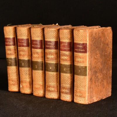 1810 6Vols Voyage Du Jeune Anacharsis En Grece Edition Stereotype Tree Calf-image