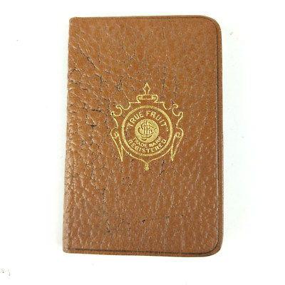 Antique 1911 True Fruit Vest Pocket Diary and Useful Information Leather Cover-image