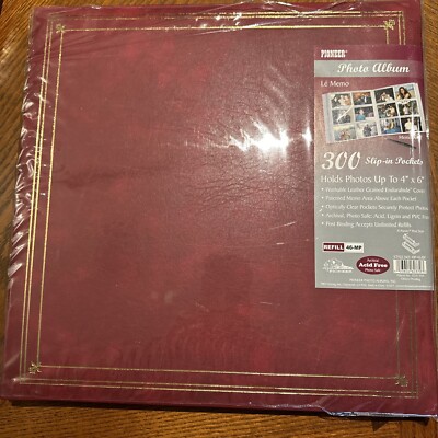 NEW Pioneer Full Size Post Bound Memo Area Photo Album, Holds 300 4x6