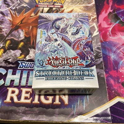 YuGiOh Trading Cards Structure Deck Freezing Chains Trishula Konami Yu-Gi-Oh NEW-image