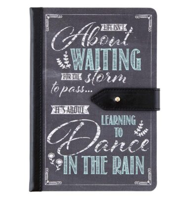 Vegan Leather Bound Linen Journal with Strap Closure, 6 x 8 In, Dance - 4 Pack-image