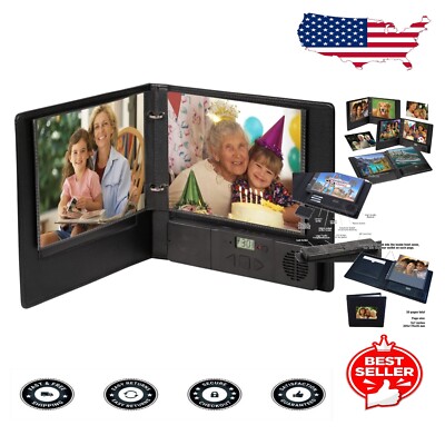 Voice Recordable MP3 Talking Photo Album - 30 Pages & 2 Hours of Memories-image
